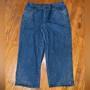 SHEIN Curve Sparkle Jeans
